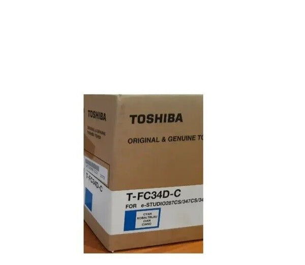 *CLEAR!* Genuine Toshiba TFC34DC Cyan Copier Toner Cartridge for e-Studio 347cs 347csi 407cs (11.5K)