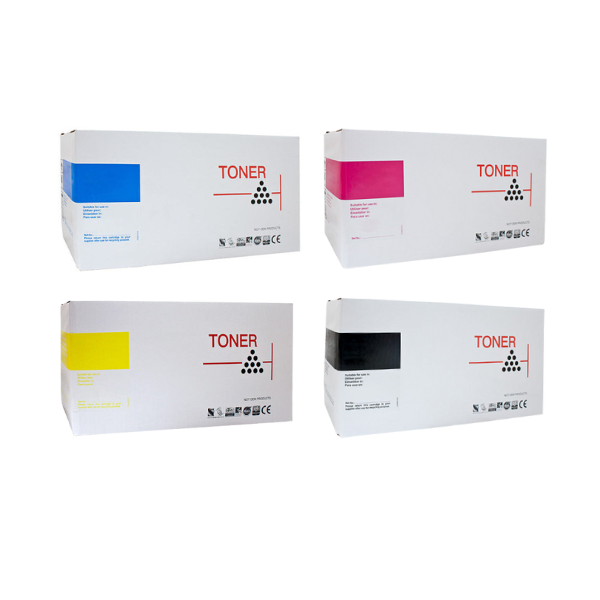 Bundle: 4x Pack Compatible Fuji Xerox CP115/CP225 High Yield Toner Cartridge Set [ CT202264- CT202267]