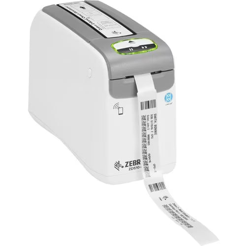 Zebra Direct Thermal Printer ZD510 WRISTBAND ZPL II XML 300 DPI AUS CORD USB USB HOST ETHERNET 802.11 BT [ZD51013-D0PB02FZ]