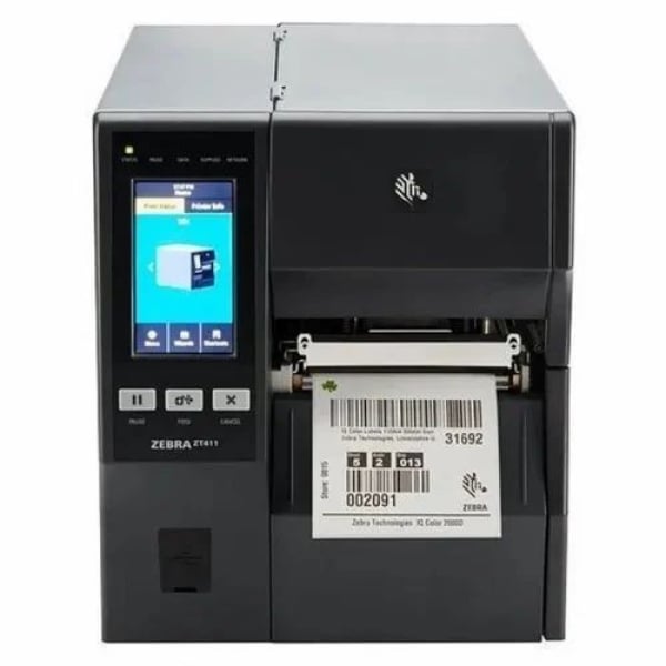 Zebra ZT411T Thermal Transfer Barcode Printer 4-inch 300dpi SERIAL USB 10/100 ETHERNET BLUETOOTH 4.1/MFI USB [ZT41143-T0P00C0Z]