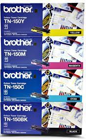 *Sale!* 4 Pack Genuine Brother Tn-150 C/M/Y/K Toner Set Standard Yield (2.5K/1.5K) Cartridge -