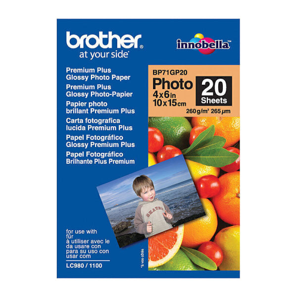 Brother BP71GP20 Glossy Paper BP-71GP20