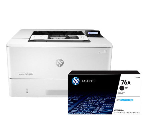 *Bundle Deal!* Hp Laserjet Pro M404Dw 38Ppm A4 Wireless Mono Laser Printer+Bonus: #76A Black Toner