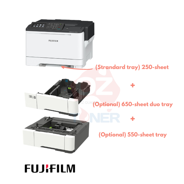 Bundle: Fujifilm Apeosport C3830Sd A4 Colour Laser Mfp Printer + Bonus:550X Sheets Paper Tray