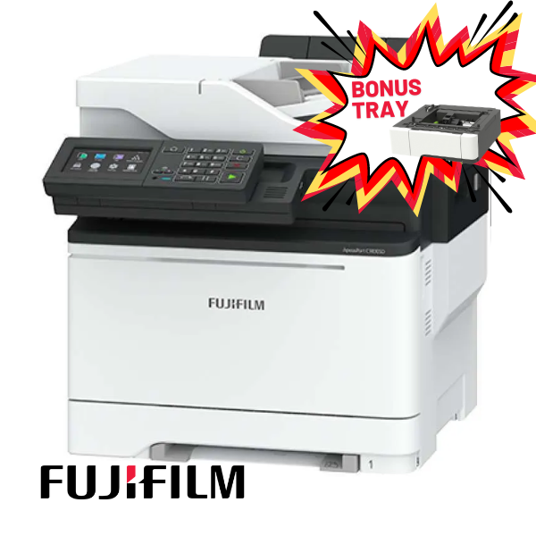 Bundle: Fujifilm Apeosport C3830Sd A4 Colour Laser Mfp Printer + Bonus:550X Sheets Paper Tray