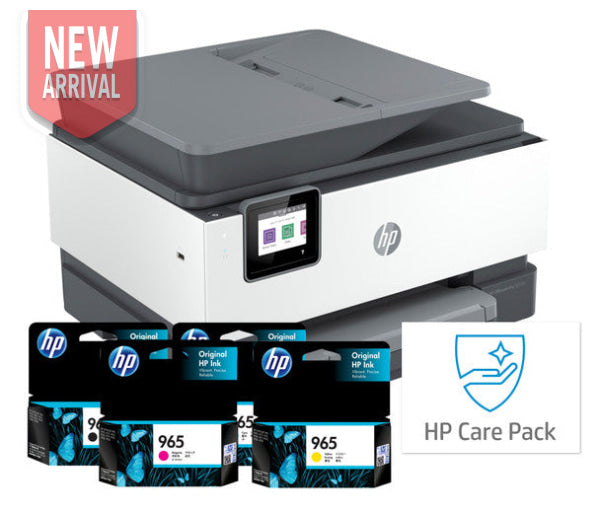 Bundle: Hp Officejet Pro 9010E A4 Wireless All-In-One Printer + Bonus: 965-C/M/Y/K Standard Ink Set