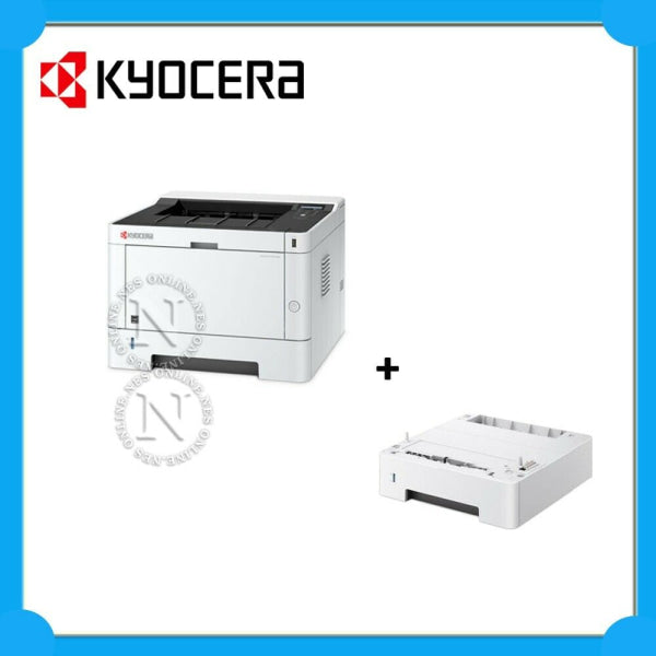 Bundle: Kyocera Ecosys P2040Dw Mono Laser Wireless Printer + Pf-1100 250-Sheet Tray Printer Single