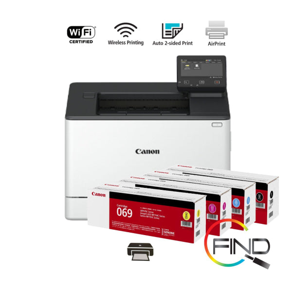 Canon Lbp674Cx A4 Color Laser Single Function Wireless Printer + Duplex 33Ppm Printer Colour