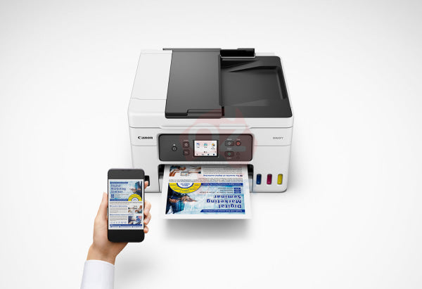 Canon Maxify Gx4060 4-In-1 Megatank Multifunction Printer White Inkjet Colour Multi Function