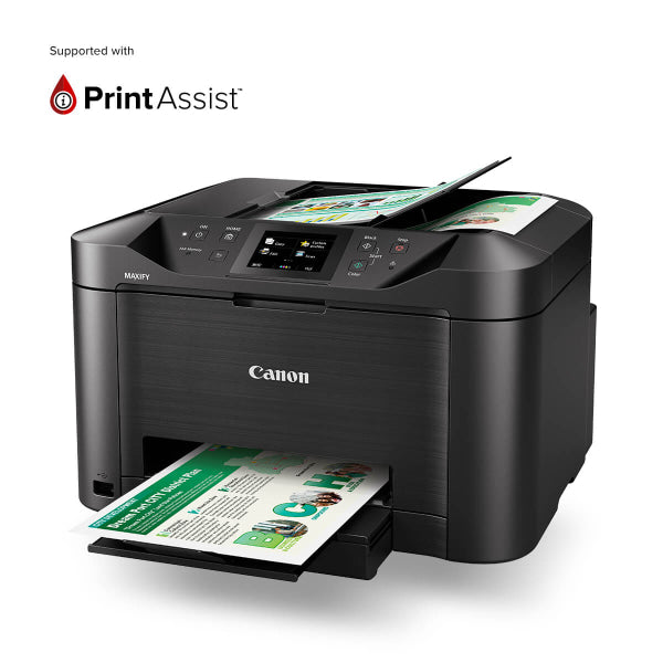 Canon Office Maxify Mb5160 4In1 Inkjet Wireless Mfp Printer+Adf+Airprint Pgi2600 Printer Colour