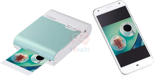 Canon Selphy Square Qx10 Mint Green Compact Photo Printer Wi-Fidirect [Qx10Gr] Inkjet Colour Single