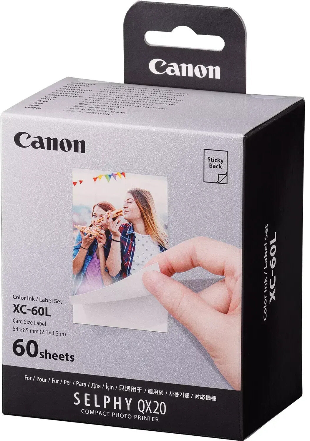 Genuine Canon XC-60L Selphy Square Photo Paper for QX-20 Photo Printer [60x Sheets]