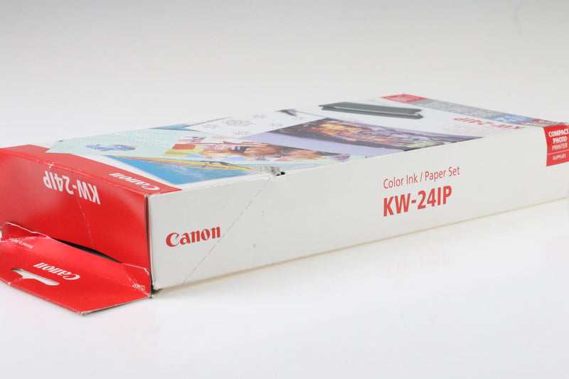 Genuine Canon KW-24IP 4"x8" (24 sheets) Paper / Ink Cassette Set for Selphy Photo Printer