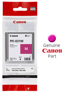 Genuine Canon PFI-121M High Yield Magenta Ink for TM-240 TM-340 LFP - 130ml [PFI121M]
