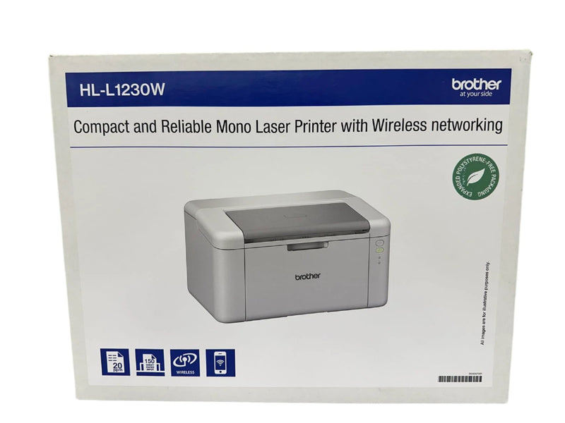 Brother HL-L1230W A4 Wireless Compact Mono Laser Printer 20PPM TN1170 replace HL-L1210W