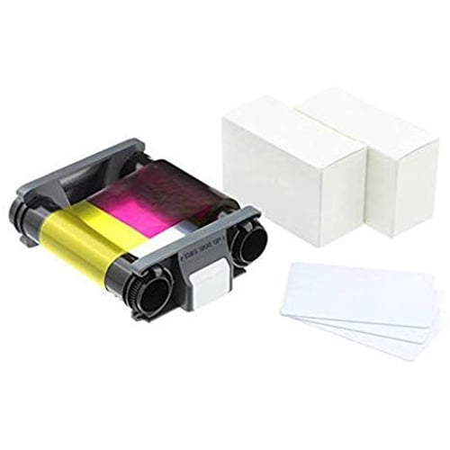 Genuine EVOLIS CBGP0001C Full Kit for Badgy 100/200 – Colour Ribbon + 100 x 0.76mm Cards [CBGP0001C]
