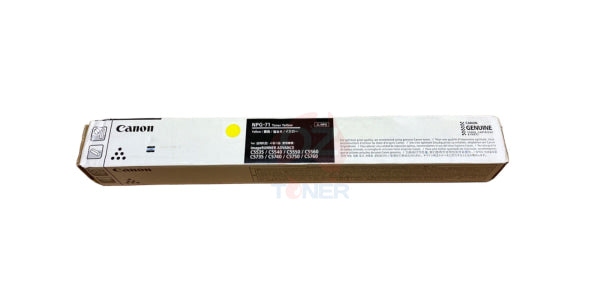 *Clear!* 1 X Genuine Canon Tg-71Y Npg-71 Yellow Toner Cartridge (60K Pages) -