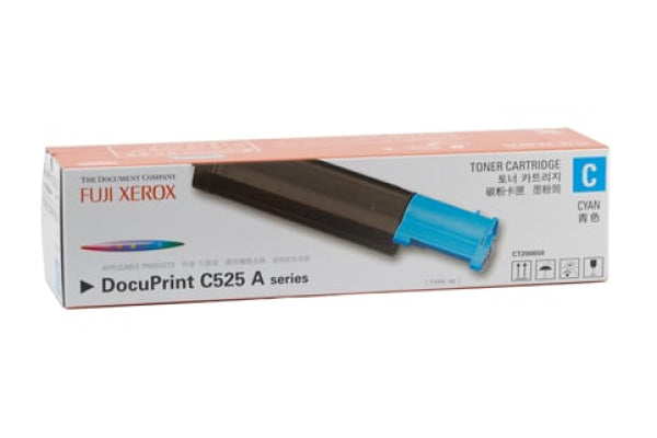 *clear!* 1 X Genuine Fuji Xerox Docuprint C525A Cyan Toner Cartridge (4K) Ct200650 -