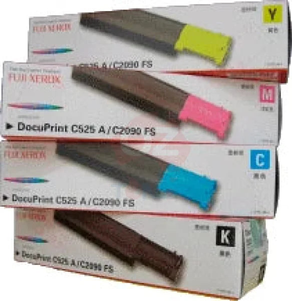 *clear!* 4X Pack Genuine Fuji Xerox Docuprint C2090Fs/c525A Toner Cartridge Set 4K
