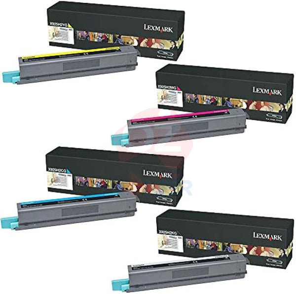 *Clear!* 4X Pack Genuine Lexmark C925 High Yield Toner Cartridge Set For C925De (8.5K/7.5K) -