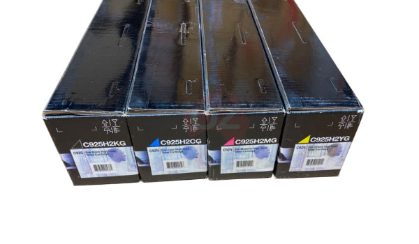 *Clear!* 4X Pack Genuine Lexmark C925 High Yield Toner Cartridge Set For C925De (8.5K/7.5K) -