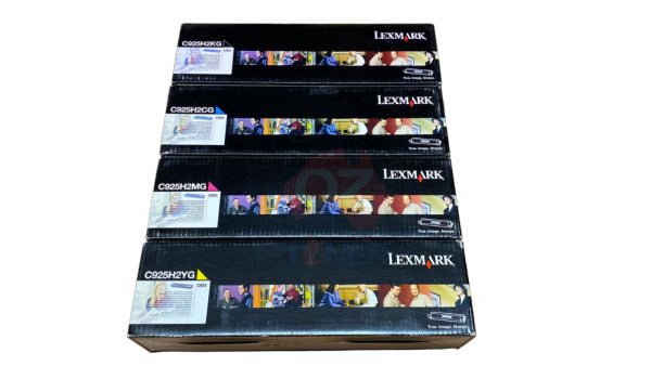 *Clear!* 4X Pack Genuine Lexmark C925 High Yield Toner Cartridge Set For C925De (8.5K/7.5K) -