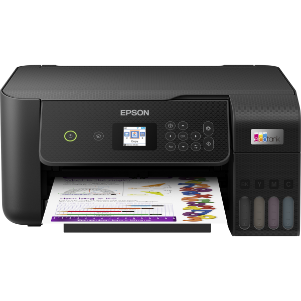 *Clear* Epson Ecotank Et-2750 3-In-1 A4 Wireless Refillable Ink Tank Printer C11Cg22501 *Rfb*