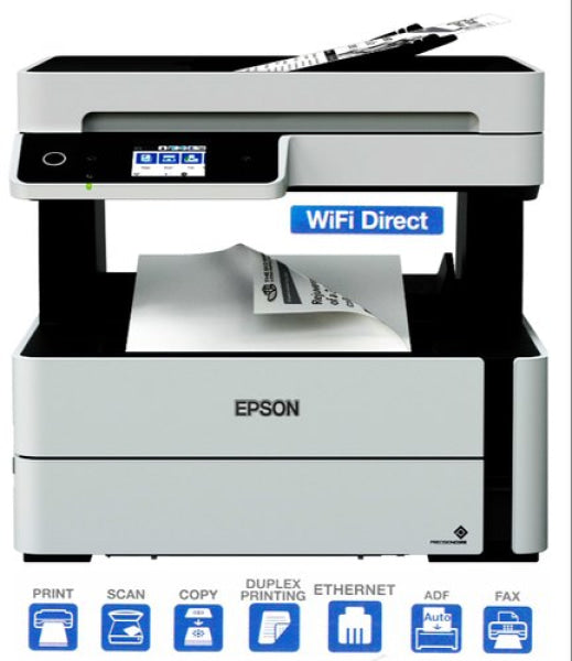 *Clear* Epson Ecotank Et-M3170 Wireless Monochrome 4-In-1 Supertank Multifunction Printer *Rfb*