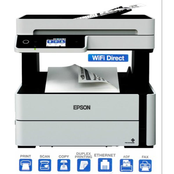 *Clear* Epson Ecotank Et-M3170 Wireless Monochrome 4-In-1 Supertank Multifunction Printer *Rfb*