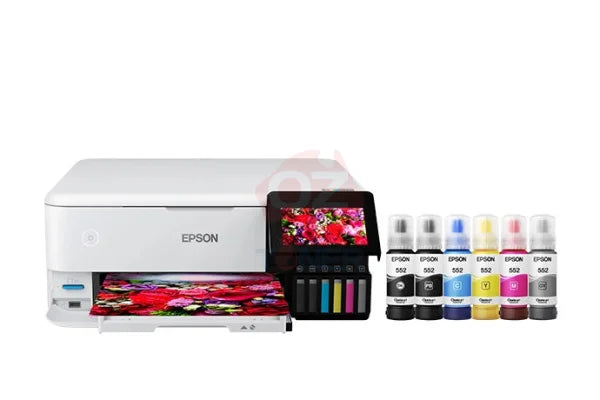 *Clear!* Epson Ecotank Photo Et-8500 A4 Colour Multifunction Inkjet Ink Tank Printer *Rfb*