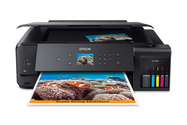 *Clear* Epson Expression Et-7750 A3 Refillable Ink Tank Printer+Duplex+Cd/Dvd Direct *Rfb*