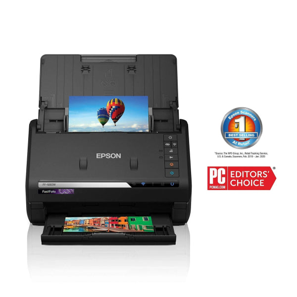 *Clear!* Epson Fastphoto Ff-680W Usb/Wireless Color Photo Scanner 45Ppm B11B237501_R *Rfb*