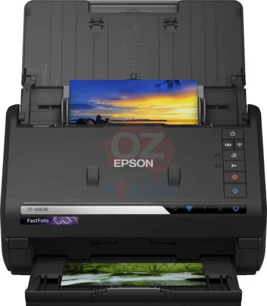 *Clear!* Epson Fastphoto Ff-680W Usb/Wireless Color Photo Scanner 45Ppm B11B237501_R *Rfb*