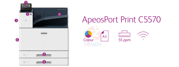 *special!* Fuji Xerox Apeosport C5570 A3 Color Laser Printer+55Ppm [Appc5570-1Y] Printer