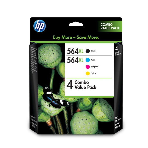*Clear!* Genuine 4X Pack Bundle Hp #564Xl C/M/Y/K Ink Cartridges Value 4 [Cz078Wa] Cartridge -