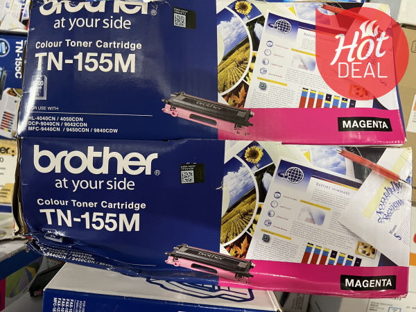 *Clear!* Genuine Brother Tn-155M Magenta Toner Cartridge For Hl-4040Cn/4050Cdn/Mfc-9440Cn (4K)