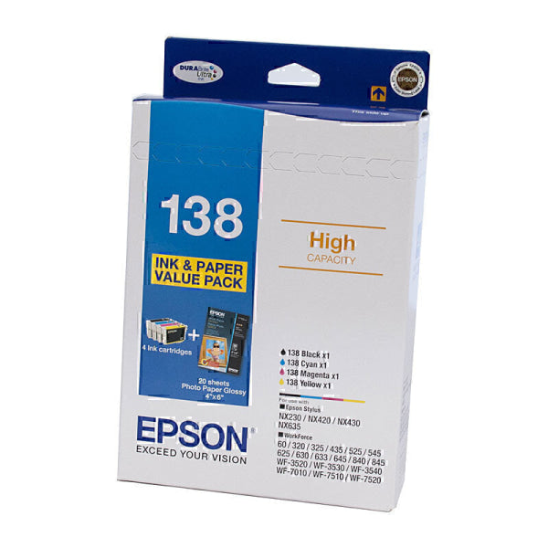 Epson 138 Ink Bundle Pack C13T138695