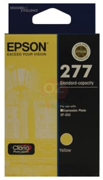 1 X Genuine Epson 277 Yellow Ink Cartridge Standard Yield -