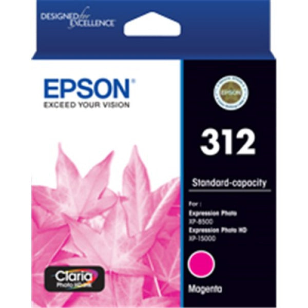 EPSON 312 MAGENTA INK CLARIA PHOTO HD XP-8500 / XP-15000 C13T182392