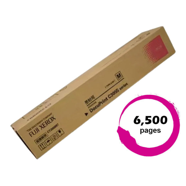 *Clear!* Genuine Fuji Xerox Ct200807 Magenta Toner Cartridge For Docuprint C3055Dx Printer 6.5K -