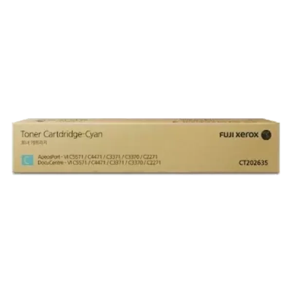1 X Genuine Fuji Xerox Docucentre Vi C2271 C3370 C3371 C4471 C5571 C6671 C7771 Cyan Toner Cartridge