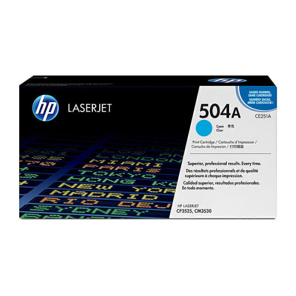 HP #504A Cyan Toner CE251A CE251A