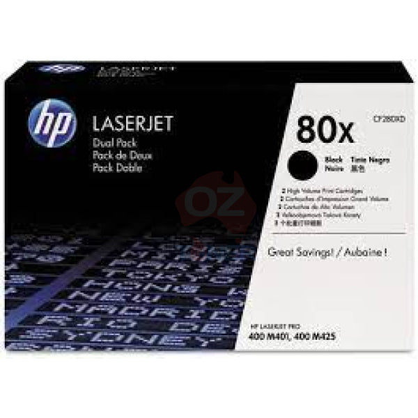 *White Box* Genuine Hp 80X Black Toner Cartridge (6.8K) [Cf280X/Cf280Xc] For Laserjet
