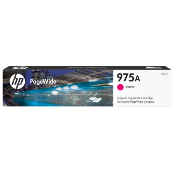 Genuine Hp #975A Magenta Ink Cartridge For Pagewide Pro 452Dw/477Dw/552Dw/577Dw 3K [L0R91Aa] -
