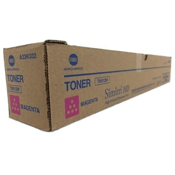 *Clear!* Genuine Konica Minolta Bizhub C454 C554 Magenta Toner Cartridge Tn512M [A33K392] -
