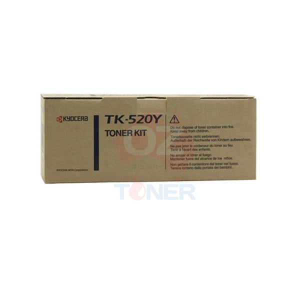 *Clear!* Genuine Kyocera Tk-520 Yellow Toner Cartridge For Fsc5015N 4K [Tk520Y] -