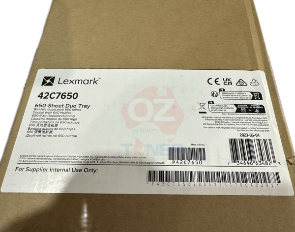 *Clear!* Genuine Lexmark 650 Sheet Duo Paper Tray/Cassette/Feeder For[42C7650] Cs521 Cs622 Cx42