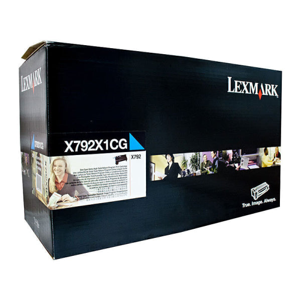 Lexmark Genuine X792X1CG CYAN Extra HY Return Program Print for X792DE