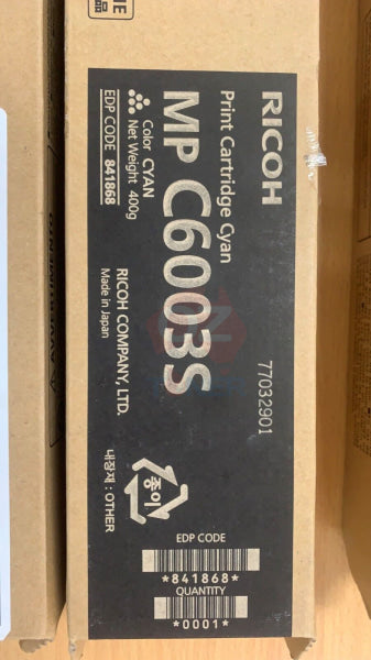 *Clear!* Genuine Ricoh 841868 Type-C6003Sc Cyan Toner Cartridge For Mpc4503 C5503 C6003 (22.5K) -