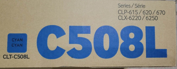 *Clear!* Genuine Samsung Clt-C508L Cyan Toner Cartridge For Clp-620Nd Clp-670N Clp-670Nd 4K